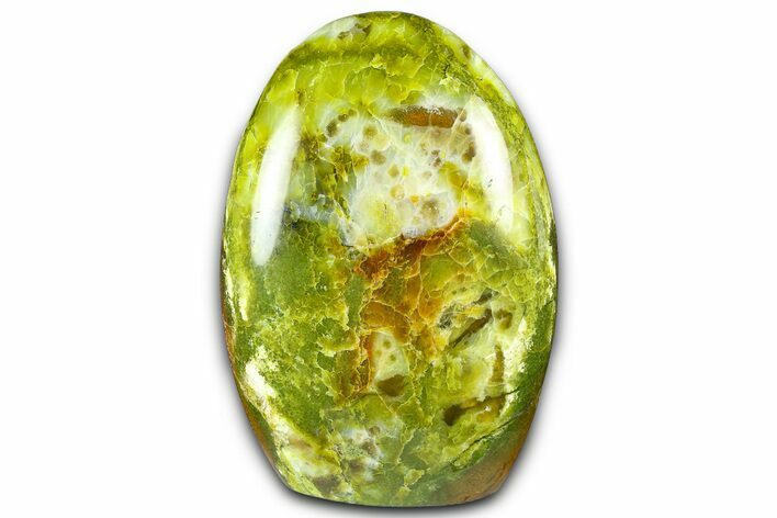 Polished Free-Standing Green Pistachio Opal - Madagascar #361550